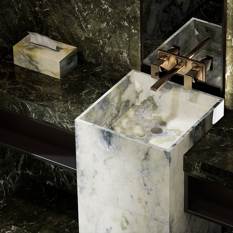 # luxury dark green marble slab