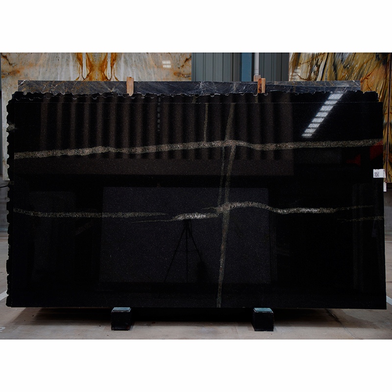 #Thunderbolt Black Granite Slab